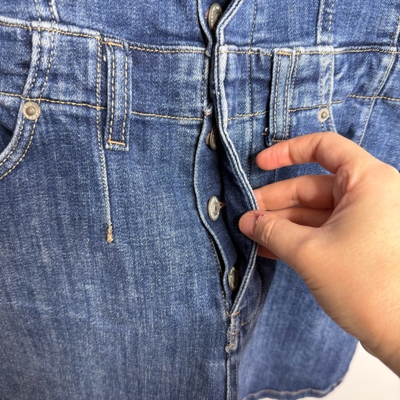 We The Free Dream Love Denim Strapless Romper Small indigo NWT - Picture 4 of 11